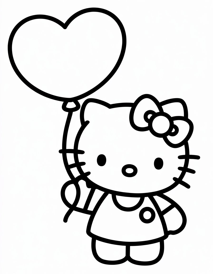 Hello Kitty with Balloon